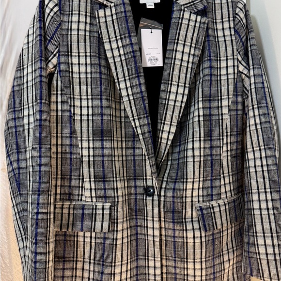 Classy Nine West Plaid Blazer NWT with matching mini skirt (separate listing) - Picture 1 of 7